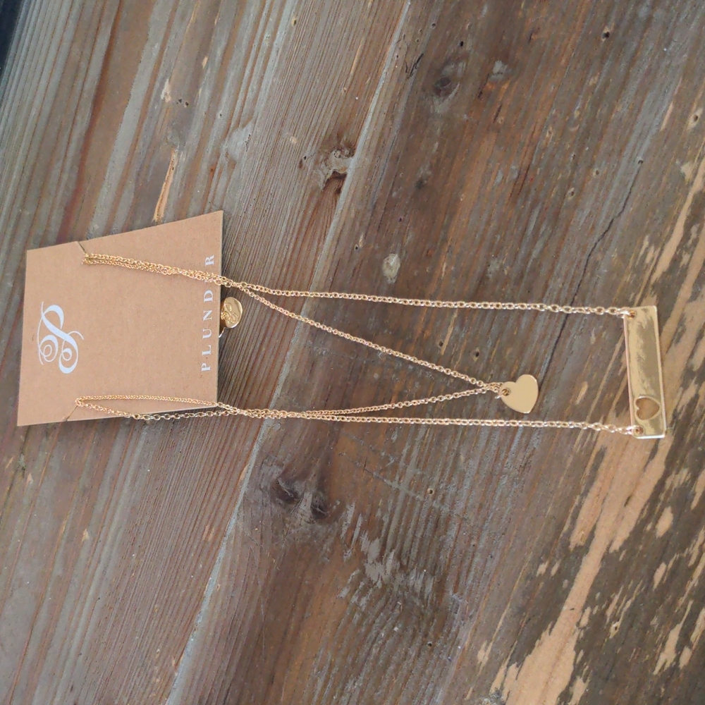 Heart Gold Chain Set